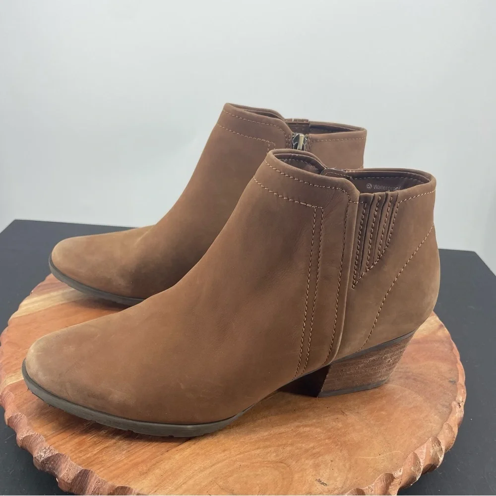Blondo Valli Ankle Boots - Waterproof brown leather Sz‎ 8